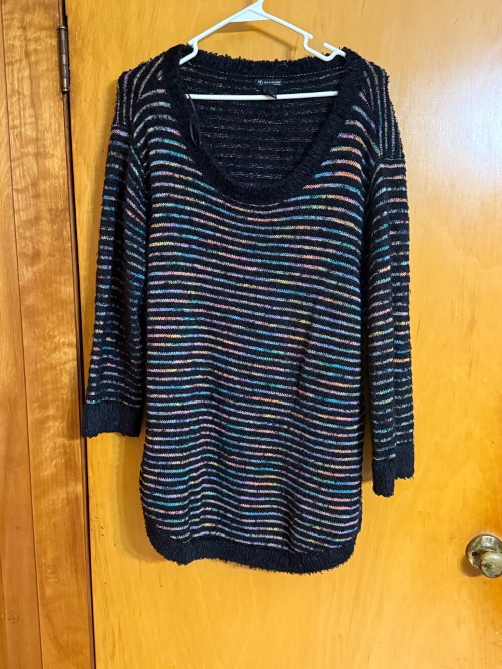 New Directions Colorful Striped Sweater Size 3X